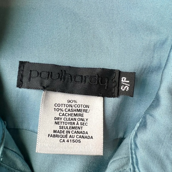 Paul Hardy sleeveless pin tuck blouse cornflower blue s/p - Picture 14 of 14